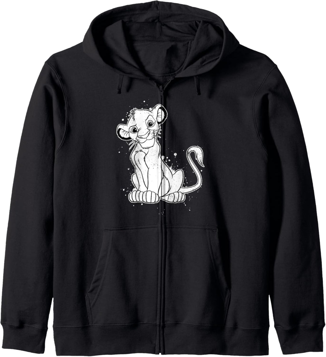 Disney Lion King SimbaSmirk Paint Splatter Kapuzenjacke