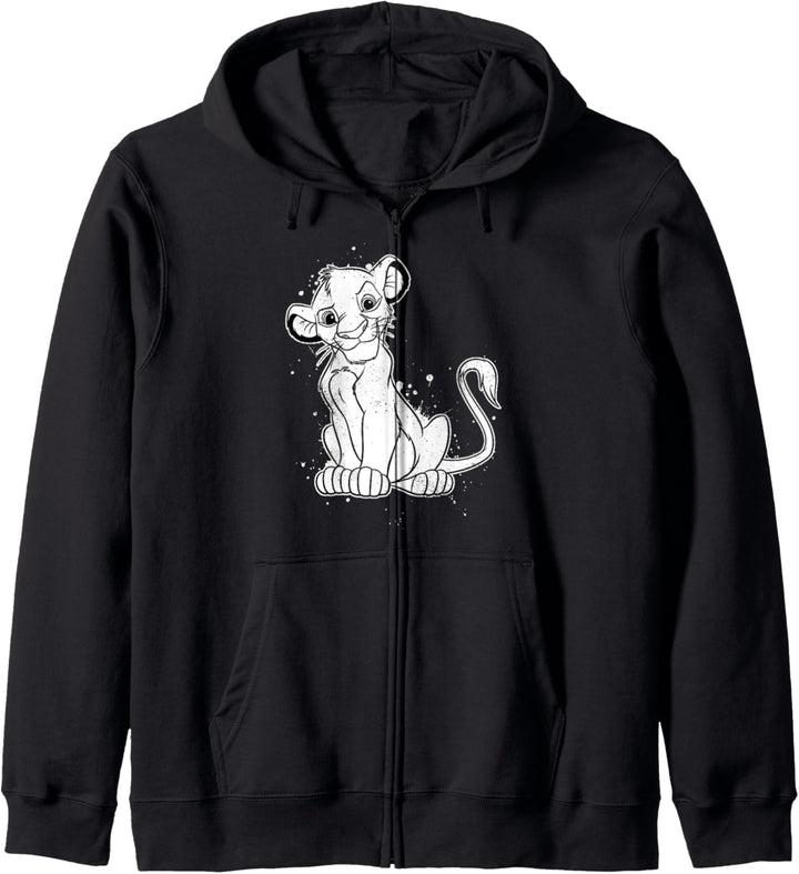 Disney Lion King SimbaSmirk Paint Splatter Kapuzenjacke