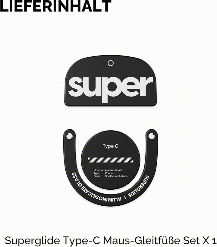 Superglide2 Neue strukturierte Oberfläche mit kontrollierbarer Geschwindigkeit, Mausfüsse/Glasgleite
