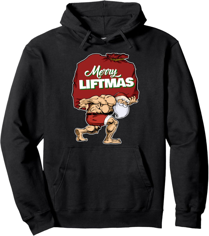 Swole Santa Christmas funny Merry Liftmas Pullover Hoodie