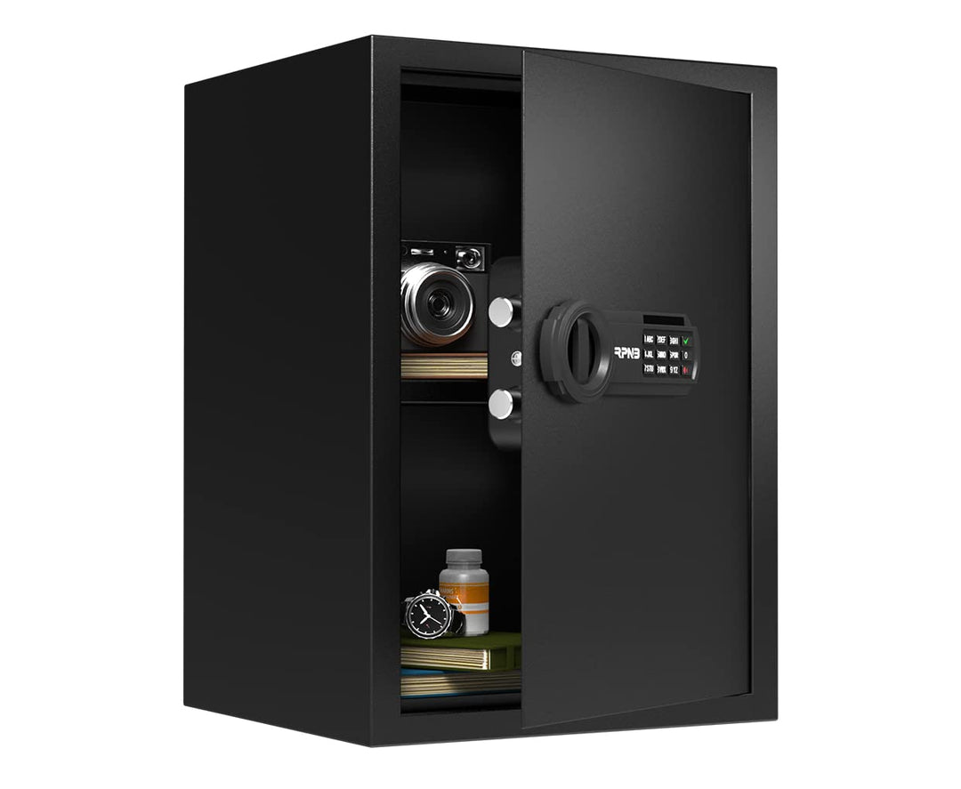 RPNB Luxus Tresor und Schliessfach, Geldkoffer, Elektronischer Safe mit Zifferntastatur, perfekt für