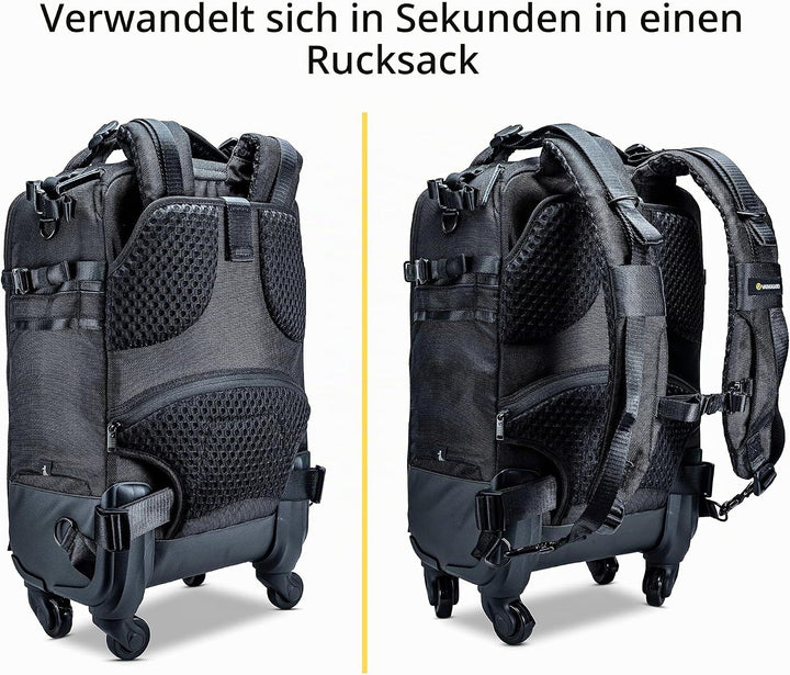 Vanguard Kameratasche Trolley Rucksack VEO Select 55BT schwarz VEO SELECT 55BT BK, VEO SELECT 55BT B