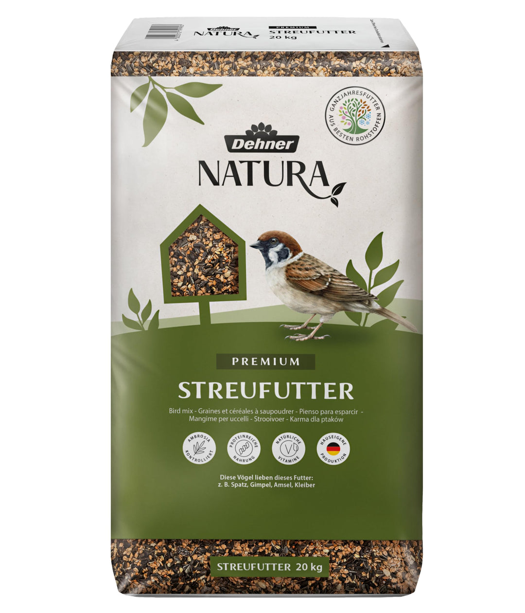 Dehner Natura Wildvogelfutter, Streufutter, 20 kg