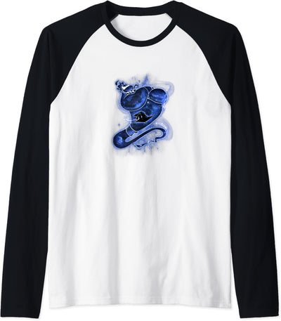 Disney Aladdin Group Shot Giant Blue Genie Silhouette Raglan