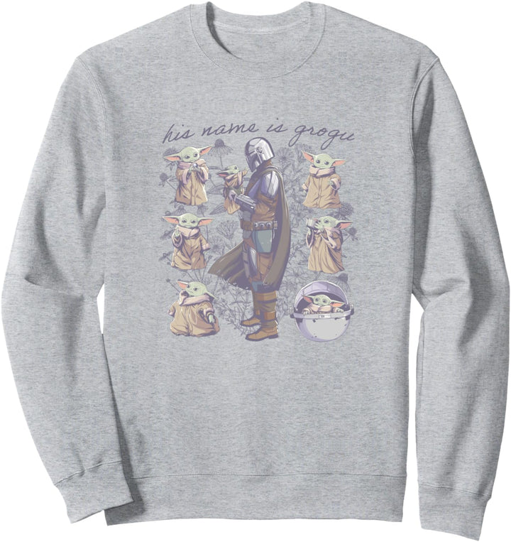 Star Wars: The Mandalorian & Grogu Sketch Say His Name Sweatshirt