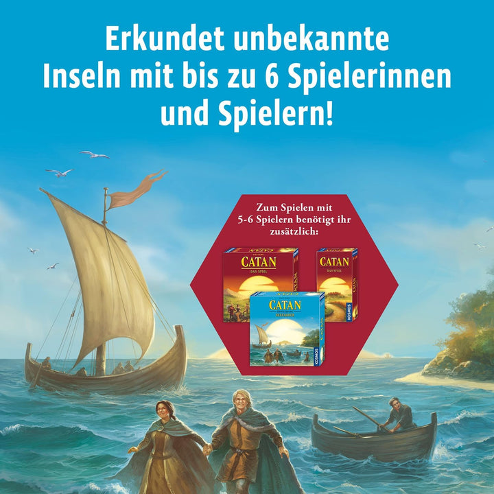 KOSMOS 682729 CATAN - Seefahrer Ergänzung für 5-6 Personen, Ergänzung zur CATAN Erweiterung "Seefahr