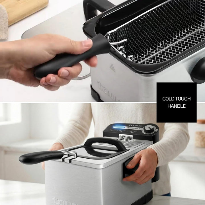 Taurus - Profi-Fritteuse | Ölfilter | 3 l | 2100 W | Ölfritteuse | Gastro | Professionell | Öl 3L|Mi