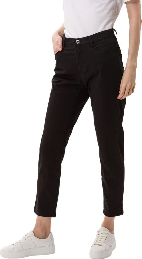 BRAX 7/8 Damen Jeans Hose Style Mary S 7/8 Popelinestretch Toffee 38W / 34L Schwarz, 38W / 34L Schwa