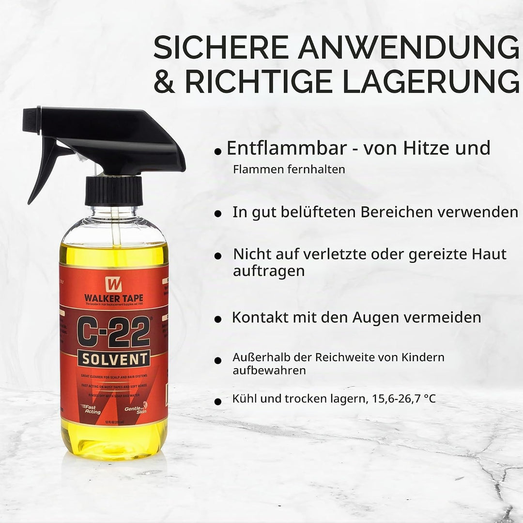 C 22 Adhesive Solvent. Oil base 12 oz. spray glue wig cleaner by Unknown