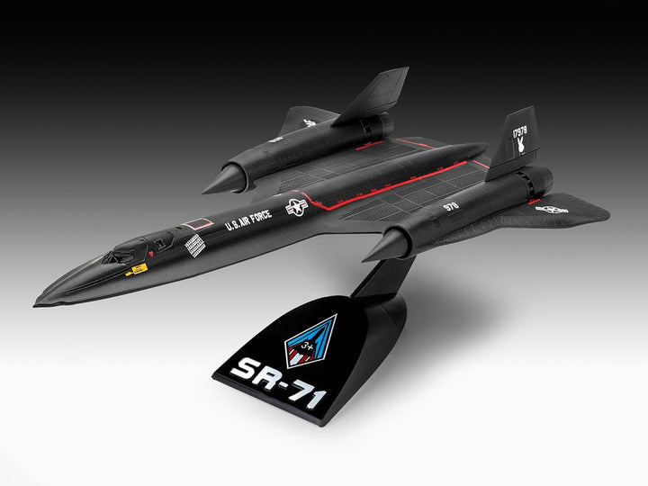 Revell Easy-Click Modellbausatz SR-71 Blackbird I Legendäres USAF-Spionageflugzeug 1:144 I Detailrei