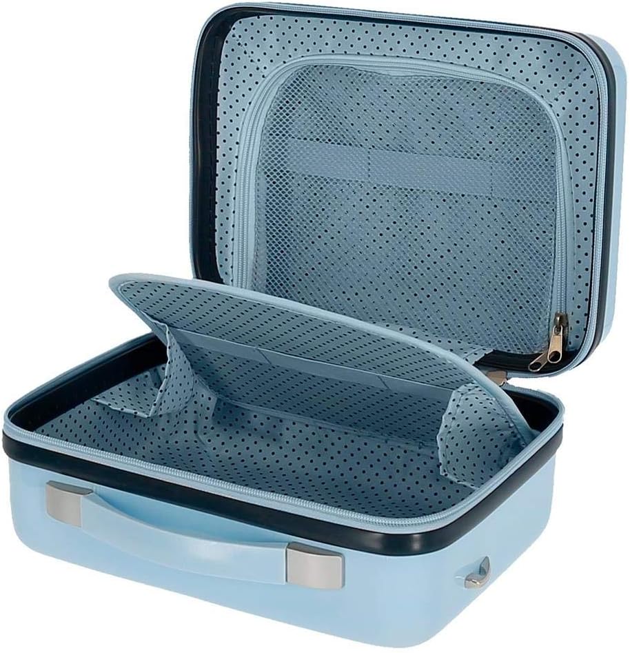 Disney Aristogatos Kulturbeutel, anpassbar, mit Schultertasche, Blau, 29 x 21 x 15 cm, starr, ABS 9,