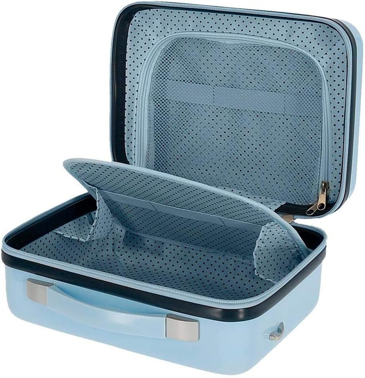 Disney Aristogatos Kulturbeutel, anpassbar, mit Schultertasche, Blau, 29 x 21 x 15 cm, starr, ABS 9,