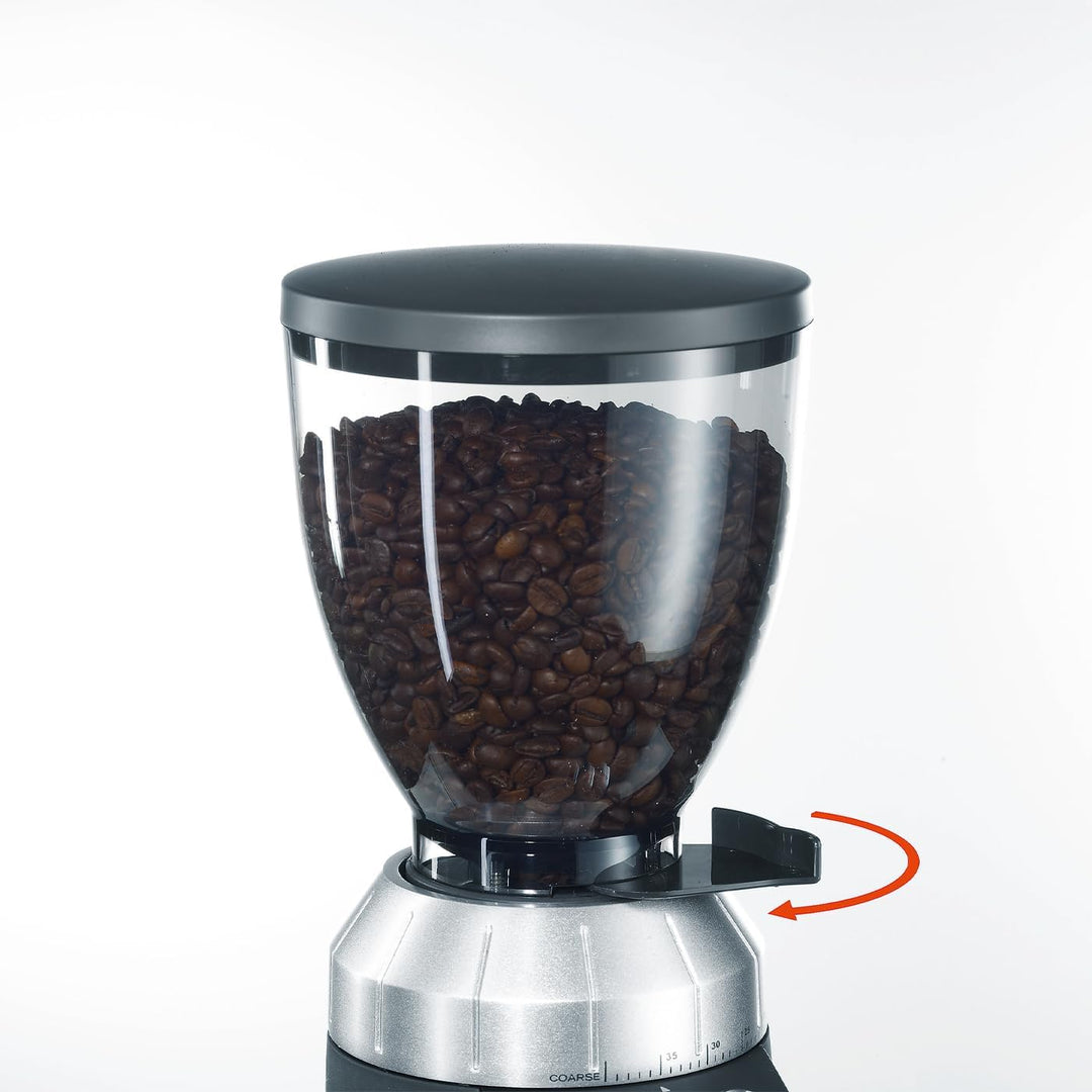 GRAEF Kaffeemühle CM900, Automatische Portionierung auf Knopfdruck frei programmierbar, 40 Mahlgrade