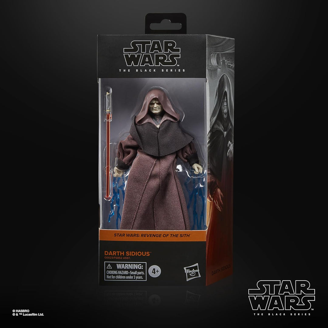 Star Wars The Black Series Darth Sidious, Revenge of The Sith Collectible 6 Inch Action Figure