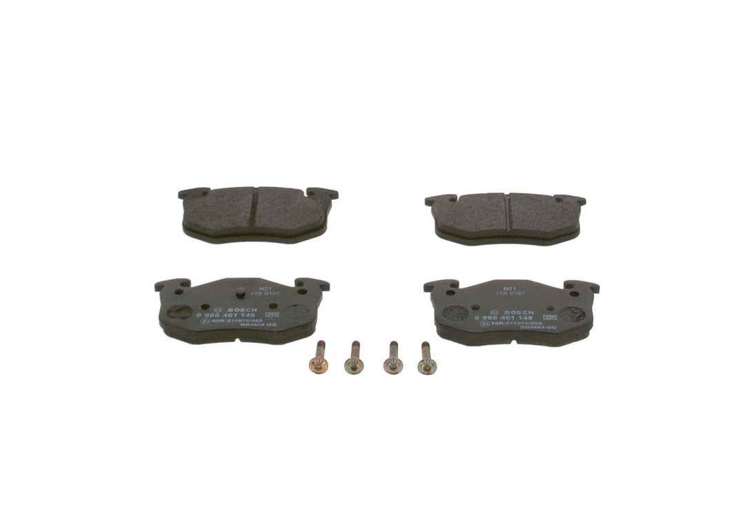 Bosch BP598 Bremsbeläge - Hinterachse - ECE-R90 Zertifizierung - vier Bremsbeläge pro Set