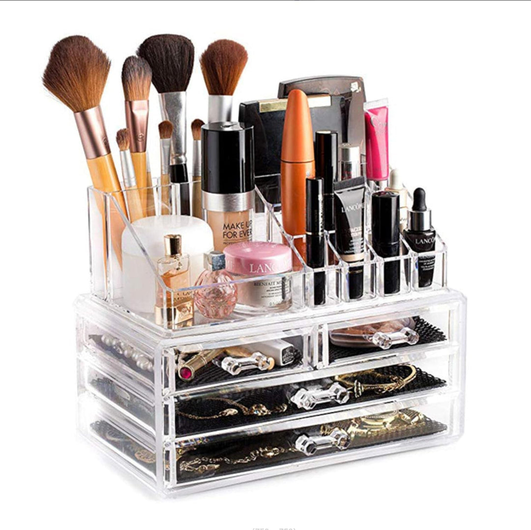 Make-up Organizer, Kosmetik-Organizer Schmuck Aufbewahrungsbox Acryl Cosmetics Lipsticks Halter Box