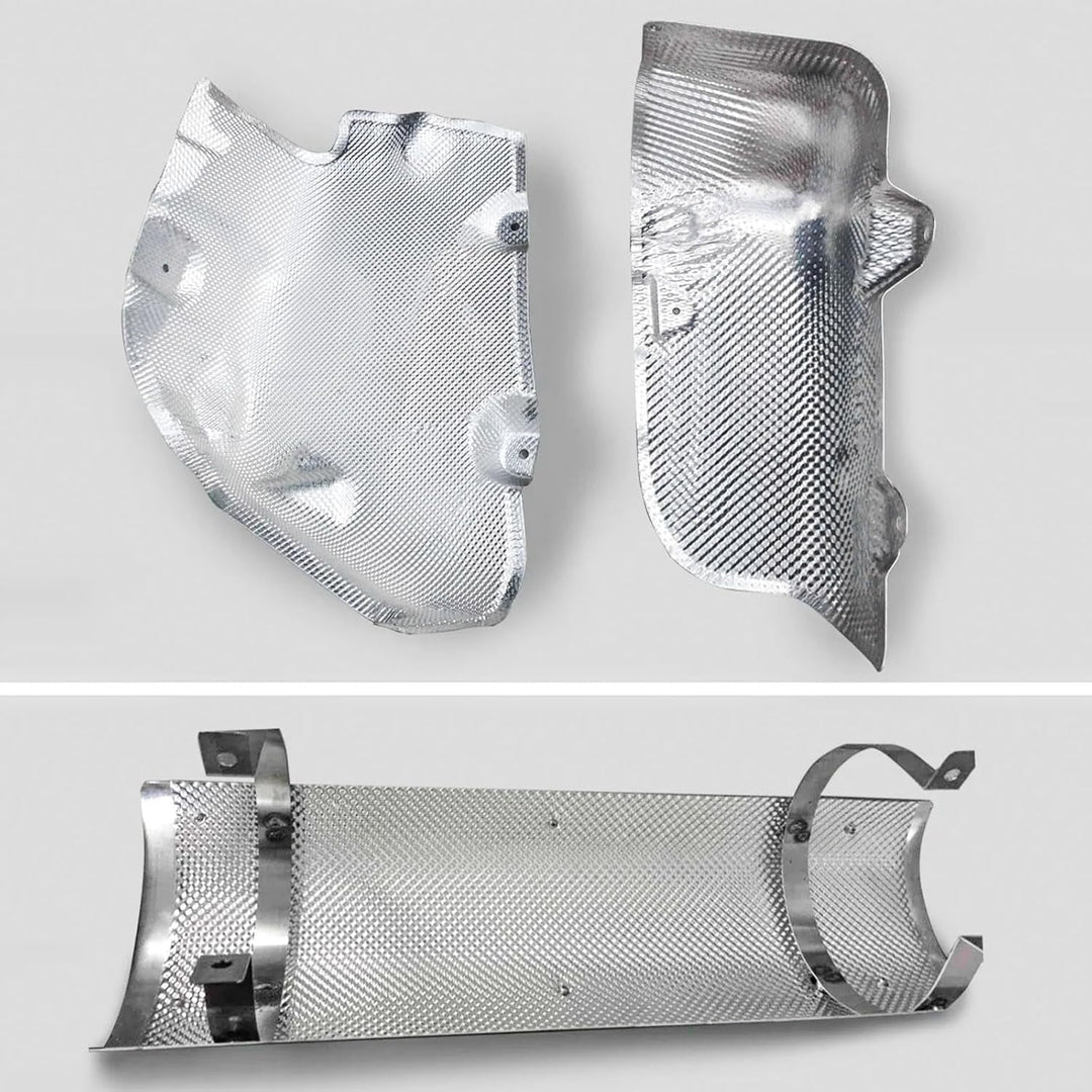 Auto Hitzeschutzblech Auspuff Hitzeschutzmatte 100cm × 40cm Hitzeschutzplatte Aluminium Hitzeschutz