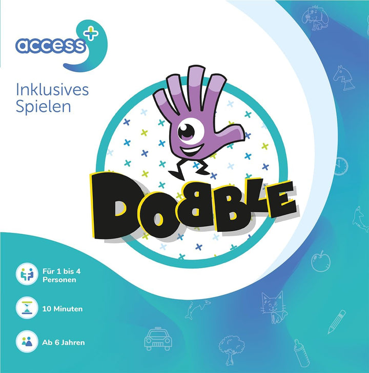 Access+, Dobble Access+, Familienspiel, Kartenspiel, 1-4 Spieler, Ab 6+ Jahren, 10 Minuten, Deutsch,