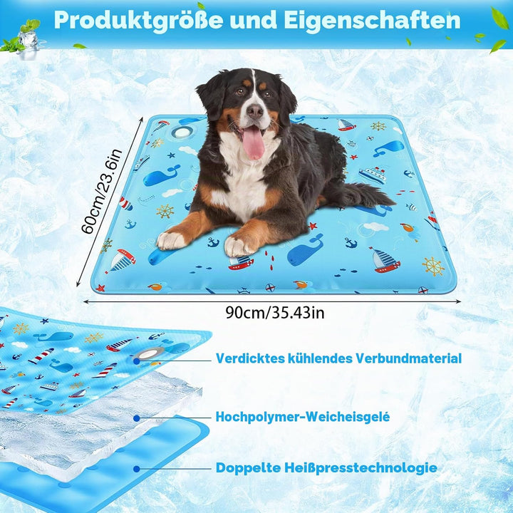 Kühlmatte für Hunde & Katzen, Kühlmatte Hund Selbstkühlend, Hundekühlmatte Selbstkühlend Kühldecke H