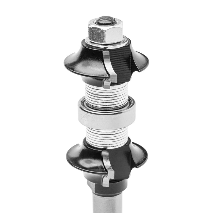ENT 14840 Doppelseitiger Abrundfräser HW, Schaft (S) 12 mm, Durchmesser (D) 34,9 mm, R1 6,35 mm, R2