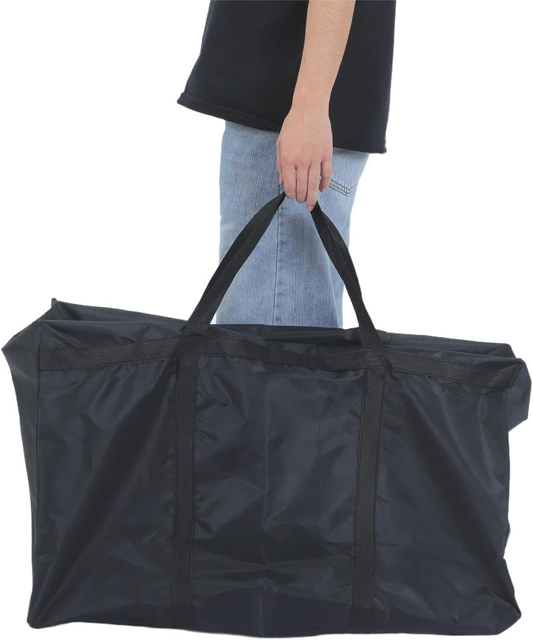 VICASKY Grosse Robustem Aufbewahrungstasche 100l mit Oxford Stoff Reissverschluss Wasserdichtem Desi