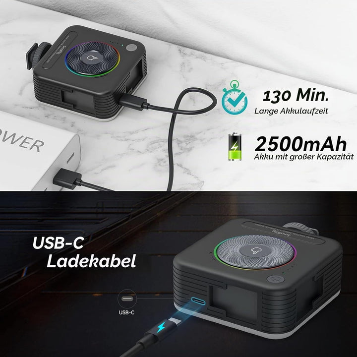 SMALLRIG RGB-Videoleuchte mit Integriertem 2500mAh-Akku, 108 RGB-Perlen Video Licht RGB mit 12 Licht