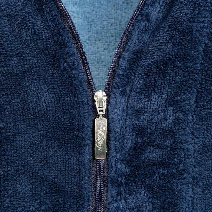 Vossen Damen Bademantel Palermo, Einfarbig S Blau (Winternight 004), S Blau (Winternight 004)