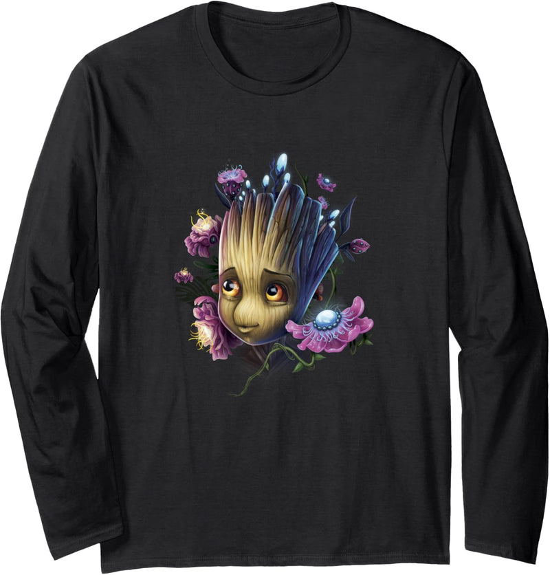 Marvel Guardians Of The Galaxy Groot Flowers Langarmshirt