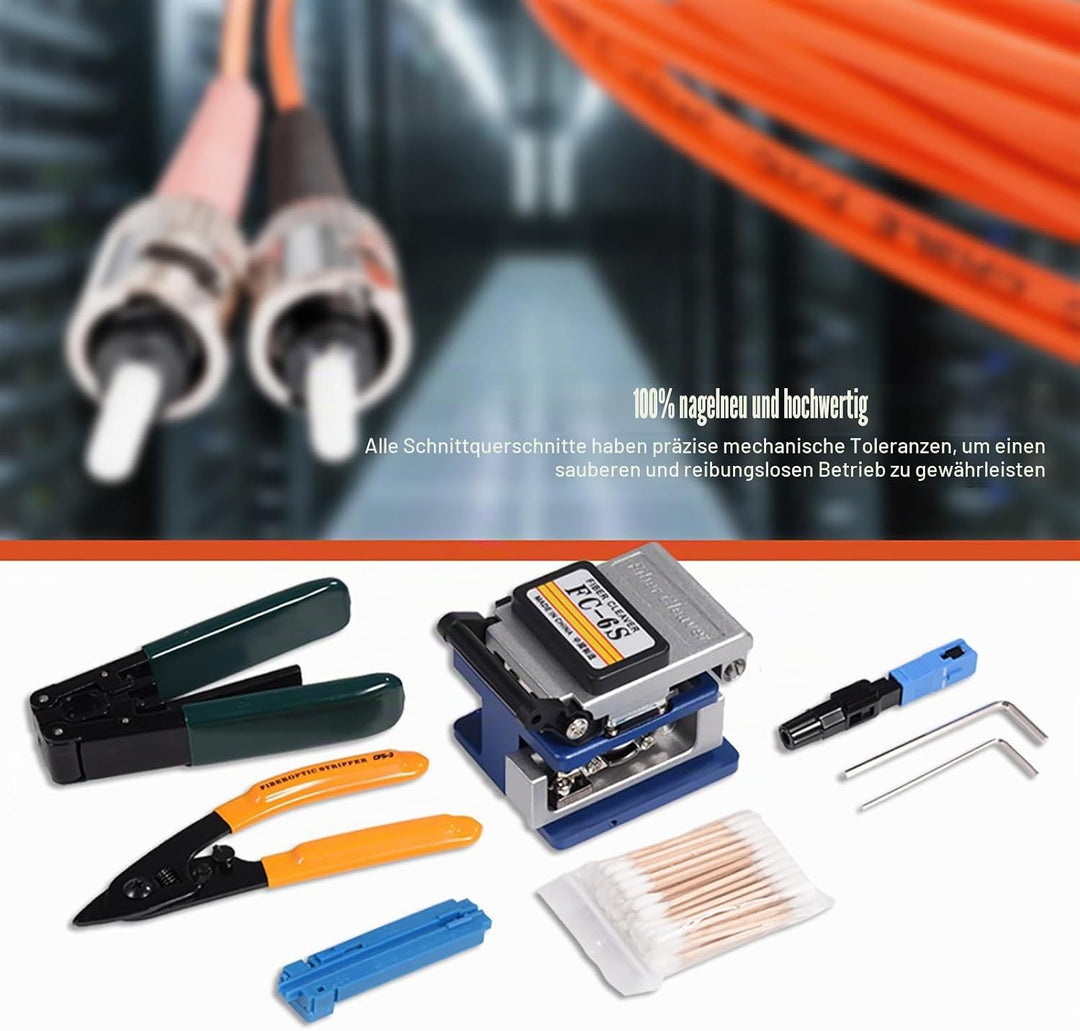 FTTH Splicing Splice LWL Abisolierwerkzeug Kit mit Fibre Cleaver LWL Abisolierwerkzeug Fibre Coating