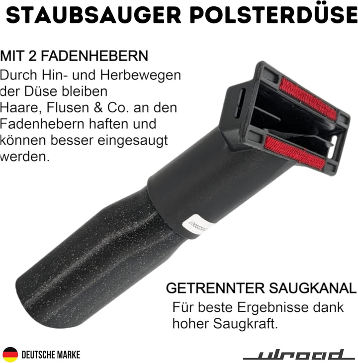 Polsterdüse kompatibel mit Philips SpeedPro Max Aqua Speed Pro Ersatzteil Staubsaugerdüse Bürste Düs