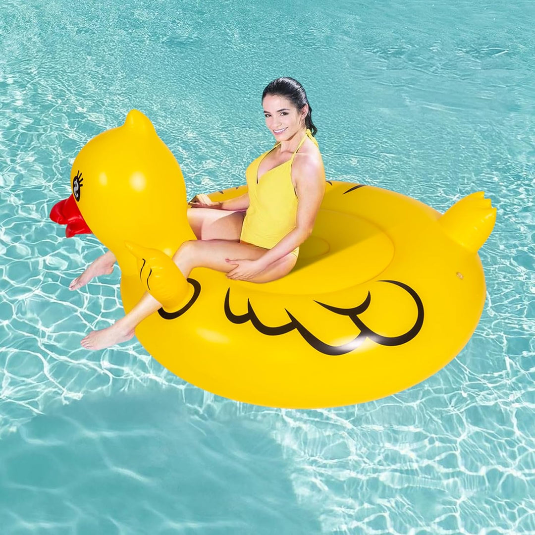 Float Joy Ente Aufblasbare Schwimmtier für den Pool Schwimmring Verdickte Schwimmreifen Erwachsene G