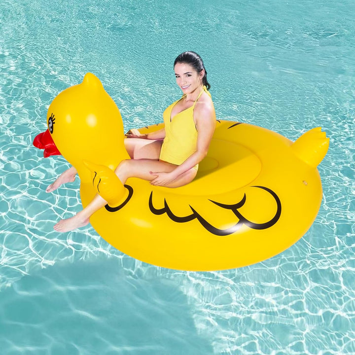 Float Joy Ente Aufblasbare Schwimmtier für den Pool Schwimmring Verdickte Schwimmreifen Erwachsene G