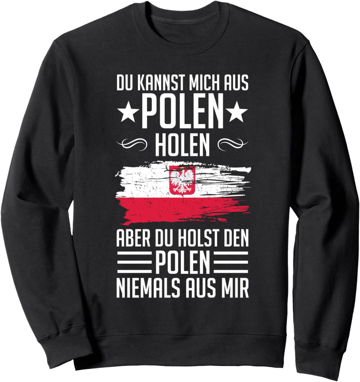 Polska Polnisch Polnische Flagge Warschau Sweatshirt