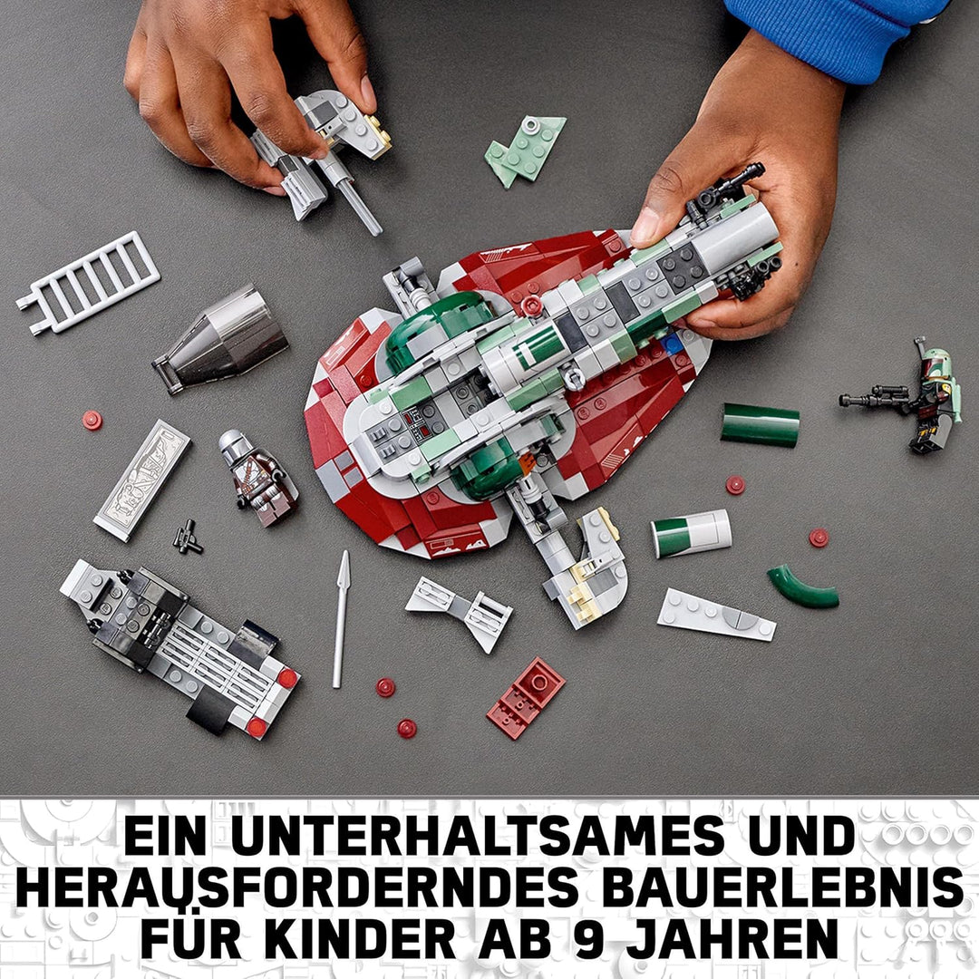 LEGO 75312 Star Wars Boba Fetts Starship, Weltraum-Spielzeug für Kinder ab 9 Jahren, Raumschiff-Mode