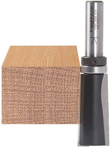 Trend Trade Kugelgelagerter Schrägfräser für Türen, 8 mm Schaft, 19.3 mm Schnittdurchmesser, 38.1 mm