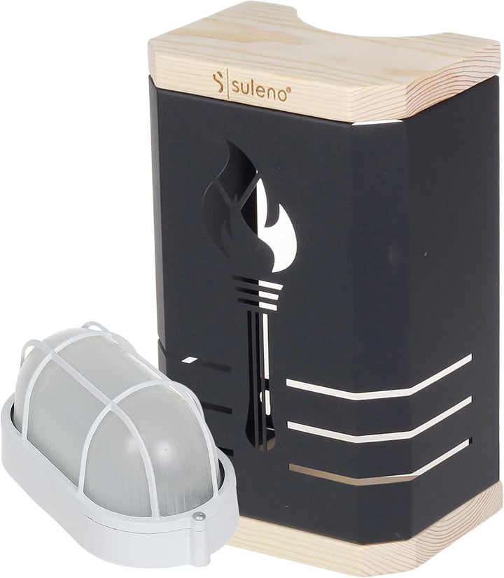 SULENO - Sauna Leuchte KJELL, Saunalampe, Saunaleuchte, Saunazubehör, modern, hitzebeständig, Sauna