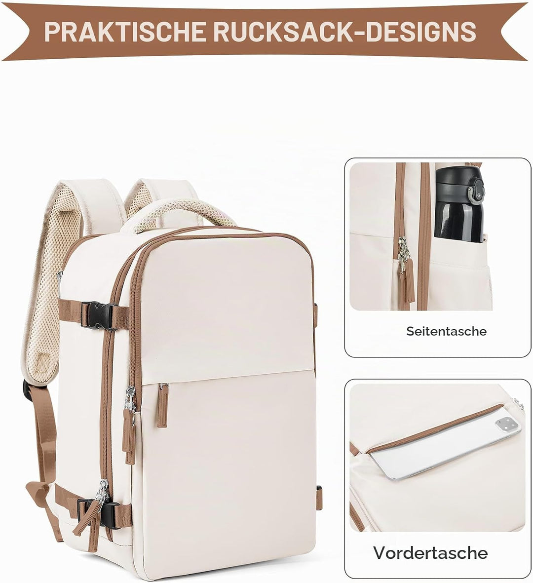 SZLX Vakuum Rucksack Ryanair Handgepäck 40x30x20 Wizzair Rucksack 40x20x25 für Ryanair Reiserucksack