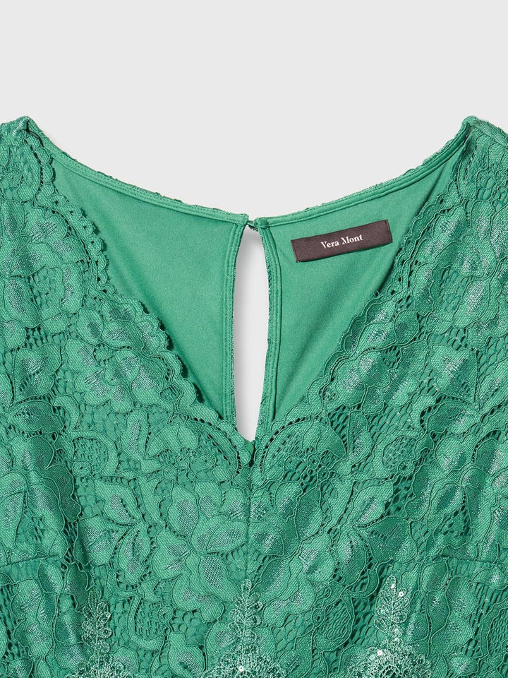 Vera Mont Damen Kleid, Silky Green