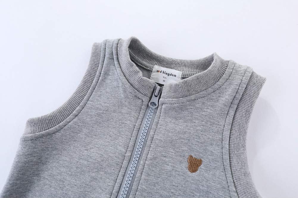 Mud Kingdom Jungen Mädchen Westen Fleece Lined Zip Up Cartoon Schulbus 2 Jahre Blau, 2 Jahre Blau