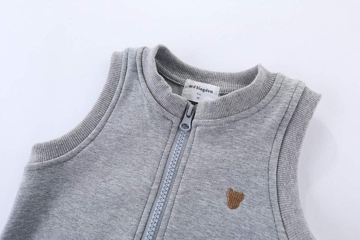 Mud Kingdom Jungen Mädchen Westen Fleece Lined Zip Up Cartoon Schulbus 2 Jahre Blau, 2 Jahre Blau