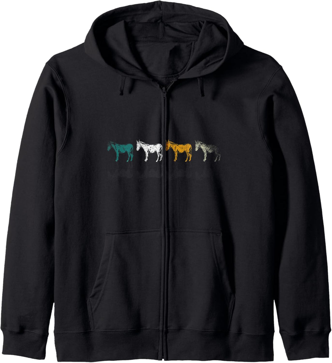 Bauernhof Tier Landwirt Esel Bauer Retro Esel Kapuzenjacke