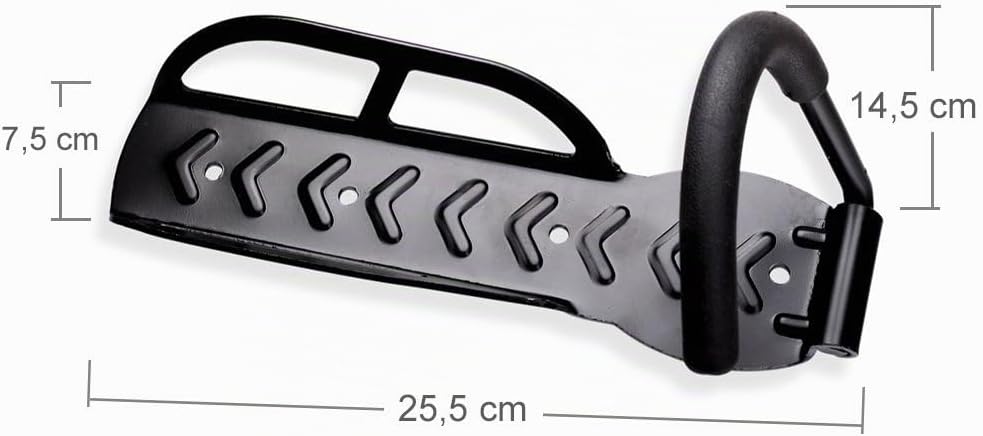 Schramm® 4 Stück Fahrradhalter Wandhalterung schwarz Fahrradhalterung für 4 Fahrräder Wandhalterunge
