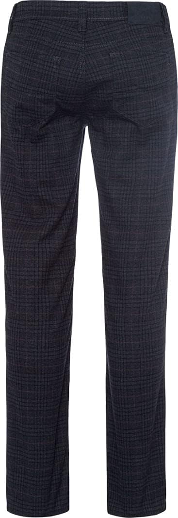 BRAX Herren Jeans Hose Cadiz C Wolloptik Twillstretch Darkblue Kariert 32W / 32L Marine, 32W / 32L M