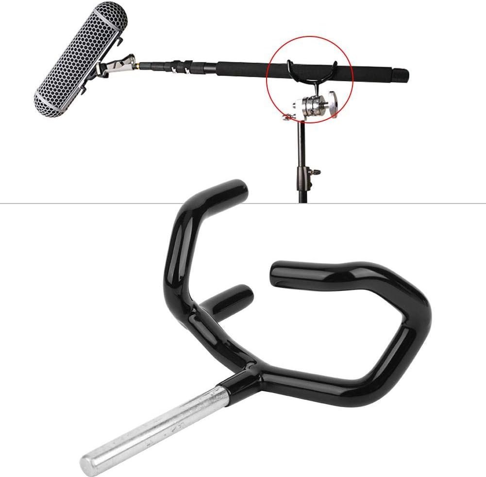 Mikrofon-Boompole-Stützhalter, Metall-Audio-Boom-Pole-Stützmikrofon mit Schutzhülle