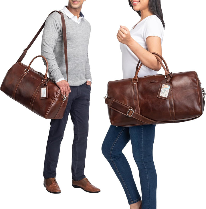 STILORD 'Herkules' Premium Reisetasche für Herren und Damen aus echtem hochwertigem Leder - EIN echt