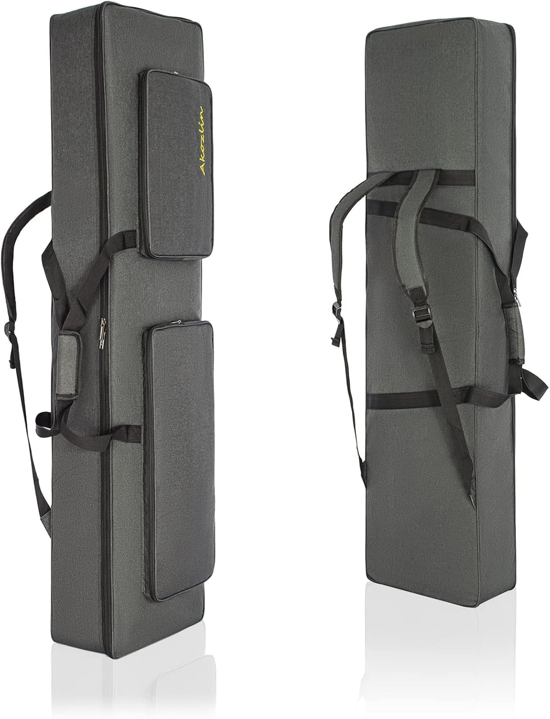 AKOZLIN Gigbag für 88 Tasten, tragbar, langlebig, für E-Piano, gepolstert, universal, wasserdicht, O