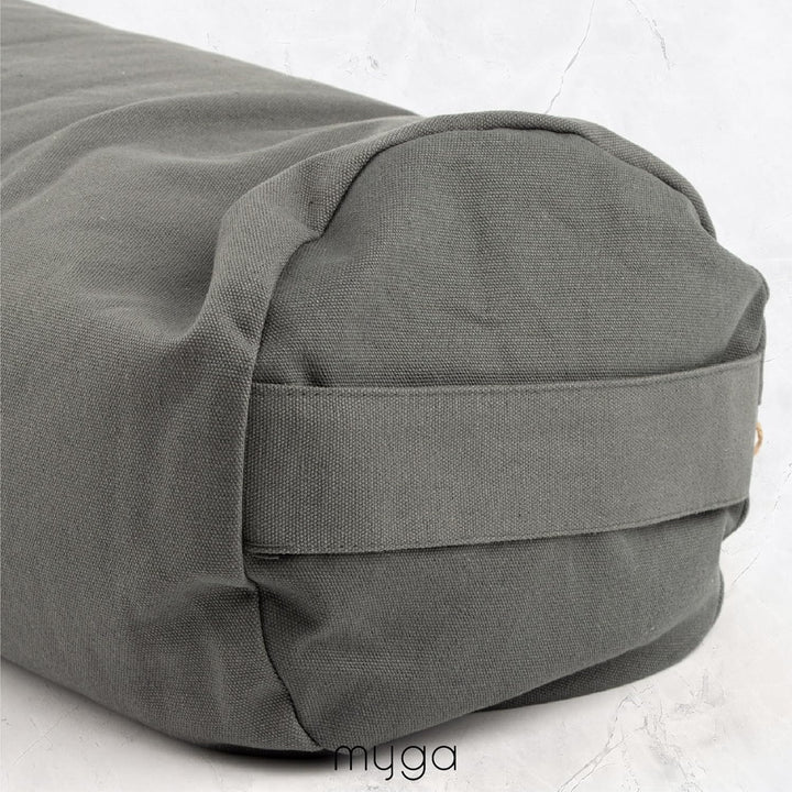 Myga Buchweizen Bolster Kissen | Ergonomisches Yoga- &amp; Meditationskissen | Abnehmbarer Bezug &amp; Natür