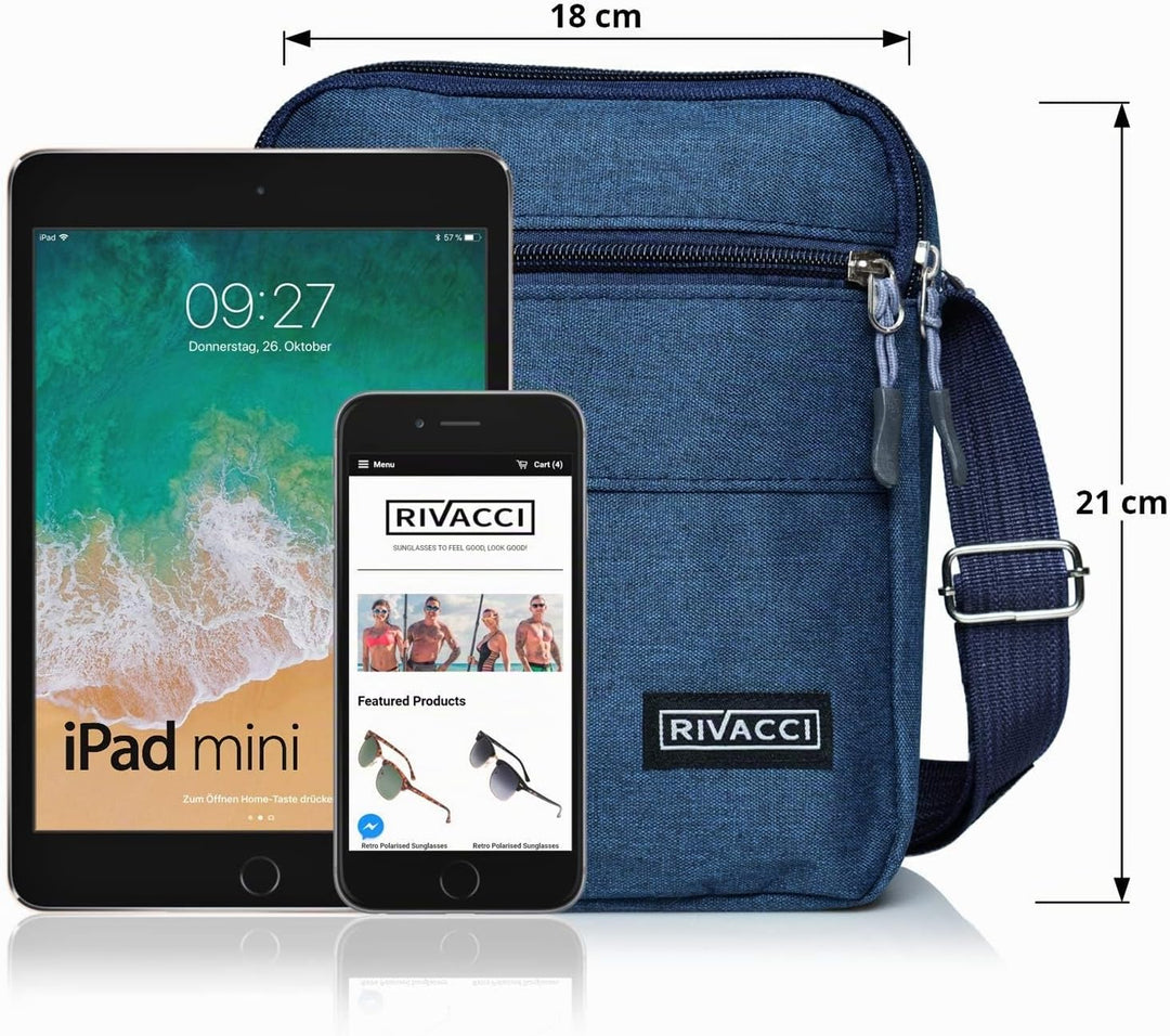 Herren-Umhängetasche, kleine Umhängetasche, für Herren – Sport und Reise – klein, Schultertasche, Vi