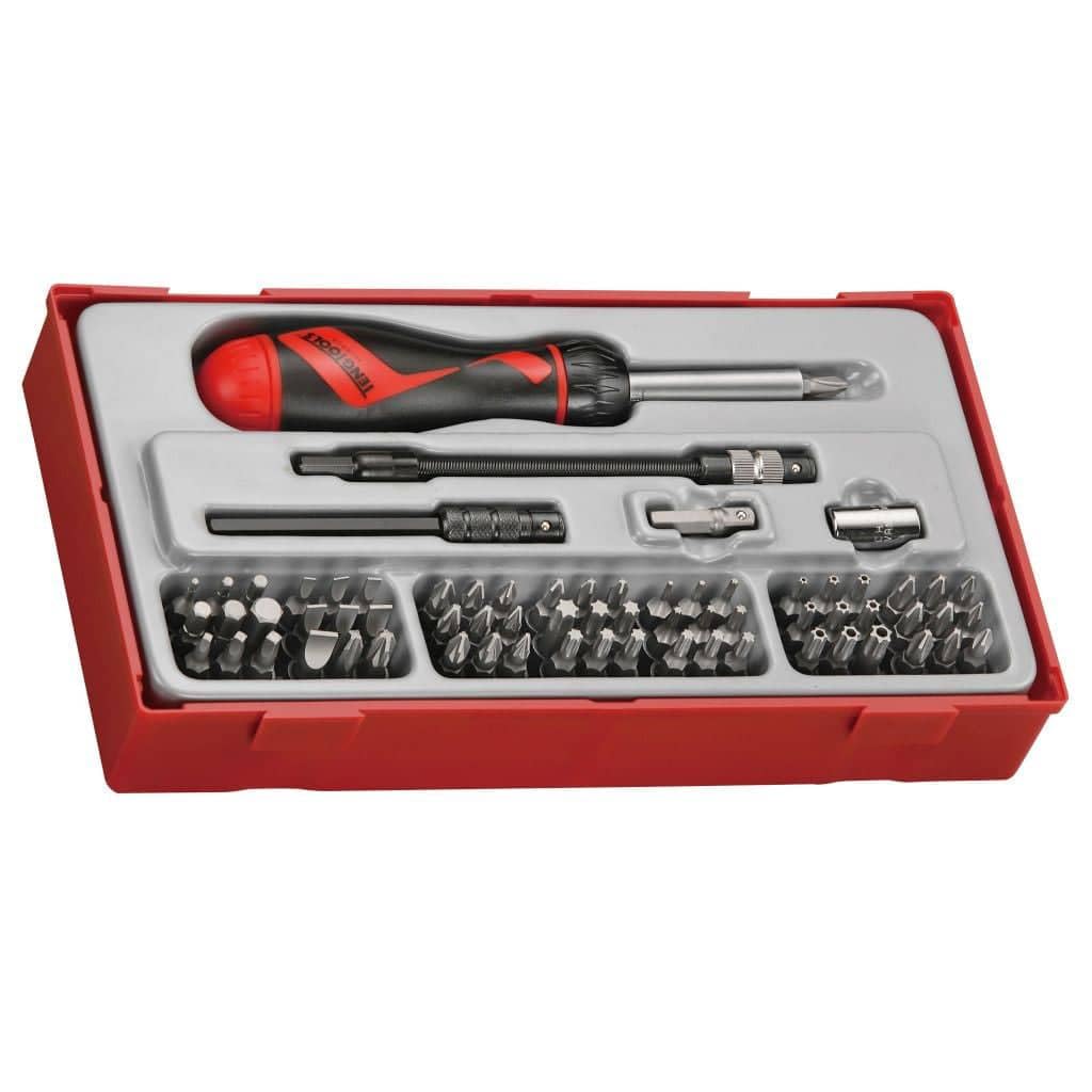 Tengtools Ttmd74 Set Ratschen-Schraubendreher für Bits