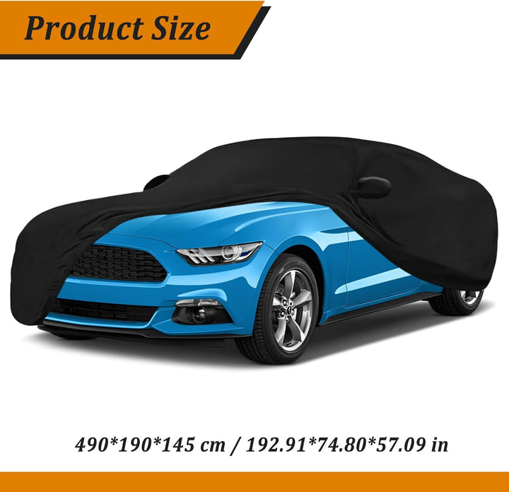 Autoabdeckung Indoor Kompatibel mit Ford Mustang 2005-2024, Stretch Atmungsaktiv Staubschutz Vollgar